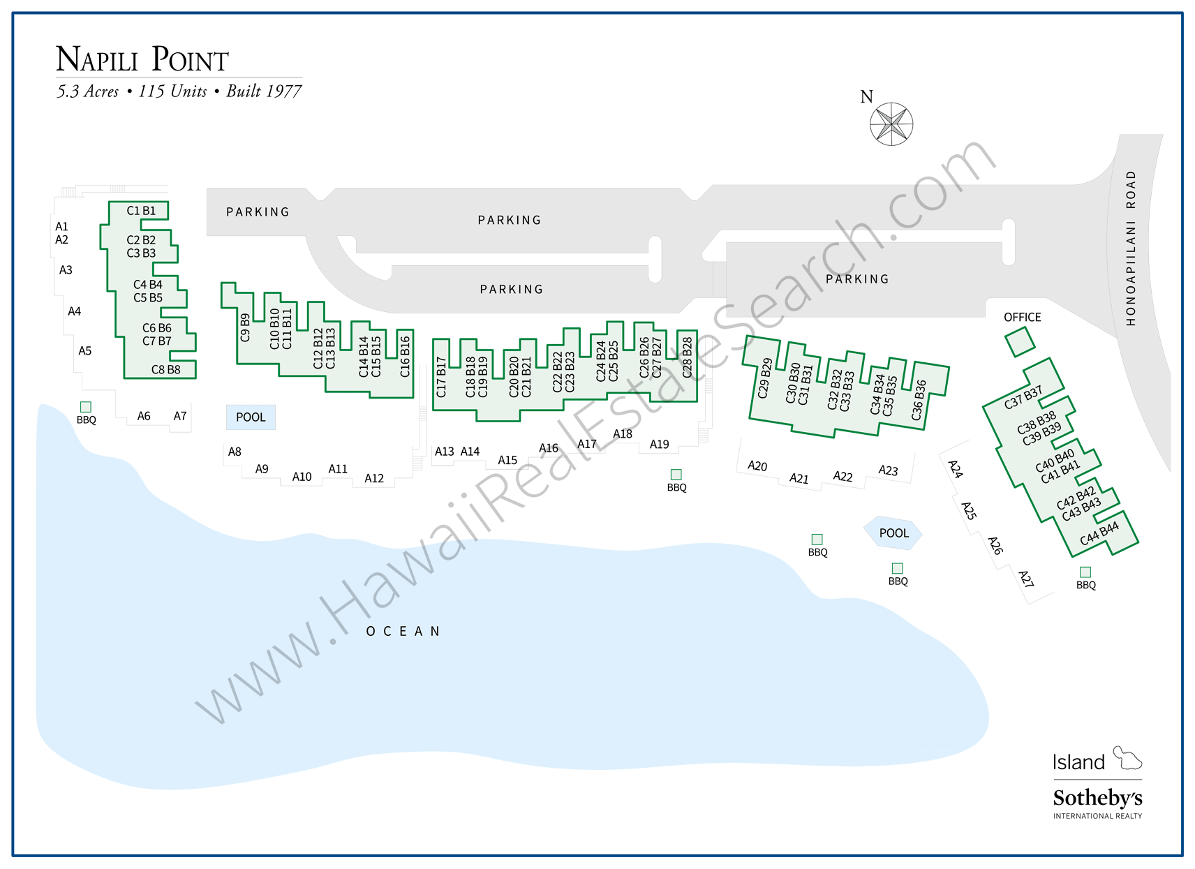 Napili Point Map Updated 2018